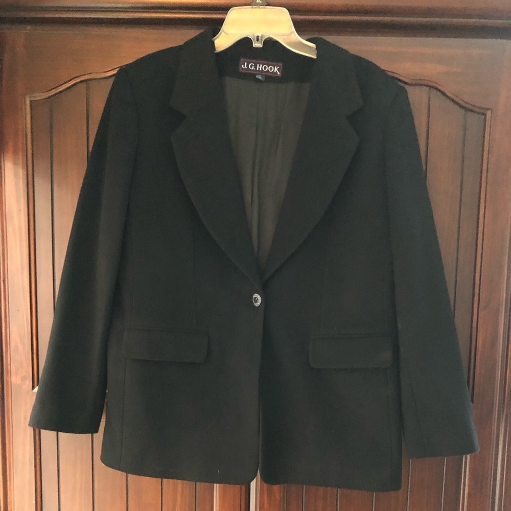 J.G. Hook - Black Blazer - Size 12